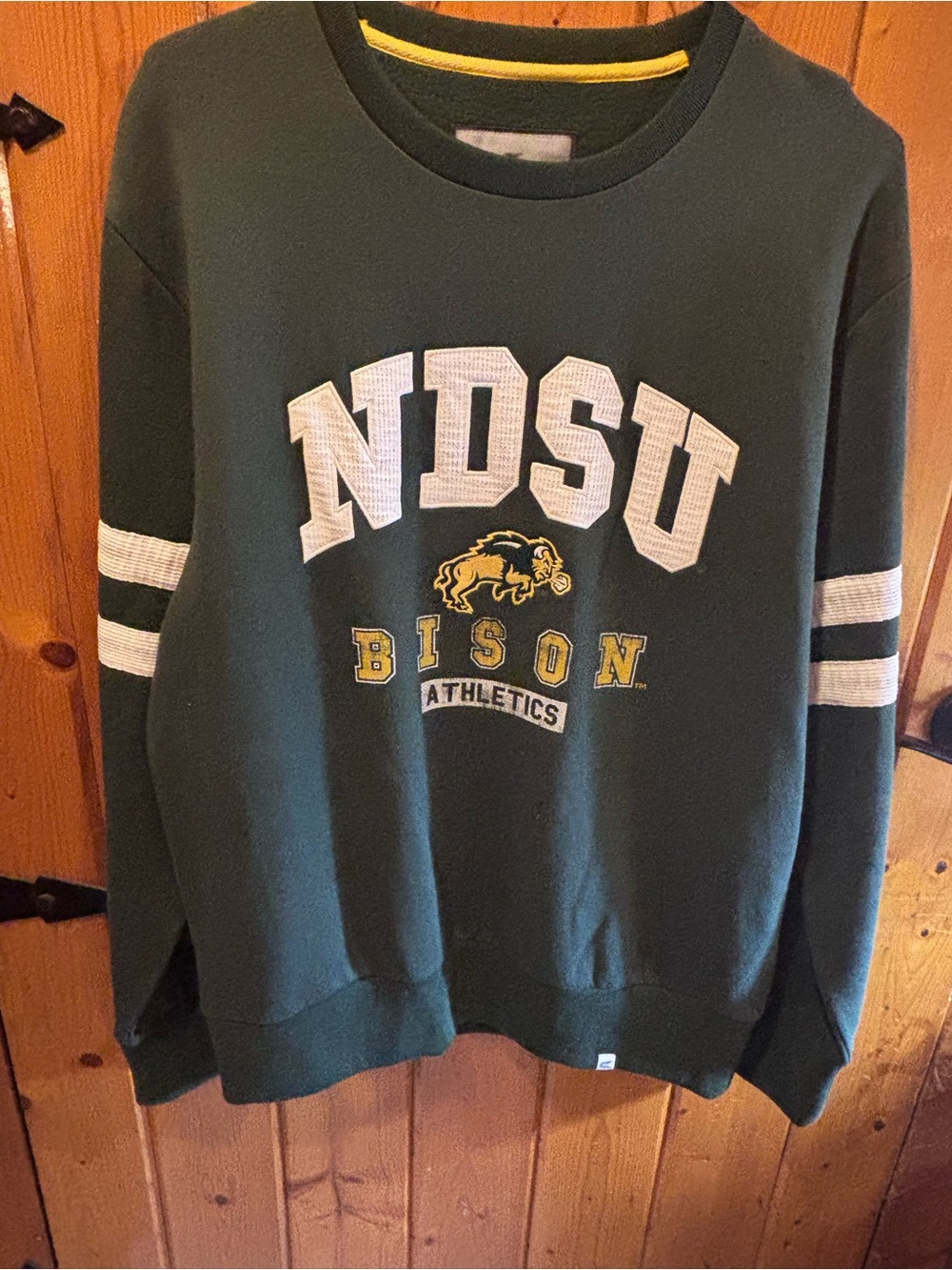 North Dakota State NDSU Bison Colosseum LS Crew Neck Sweatshirt Mens L NWT